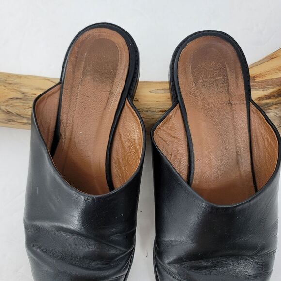 ATP atelier All Tomorrow's Parties plack leather mules - Picture 6 of 9